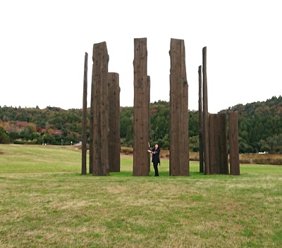 真脇遺跡の環状の木柱列